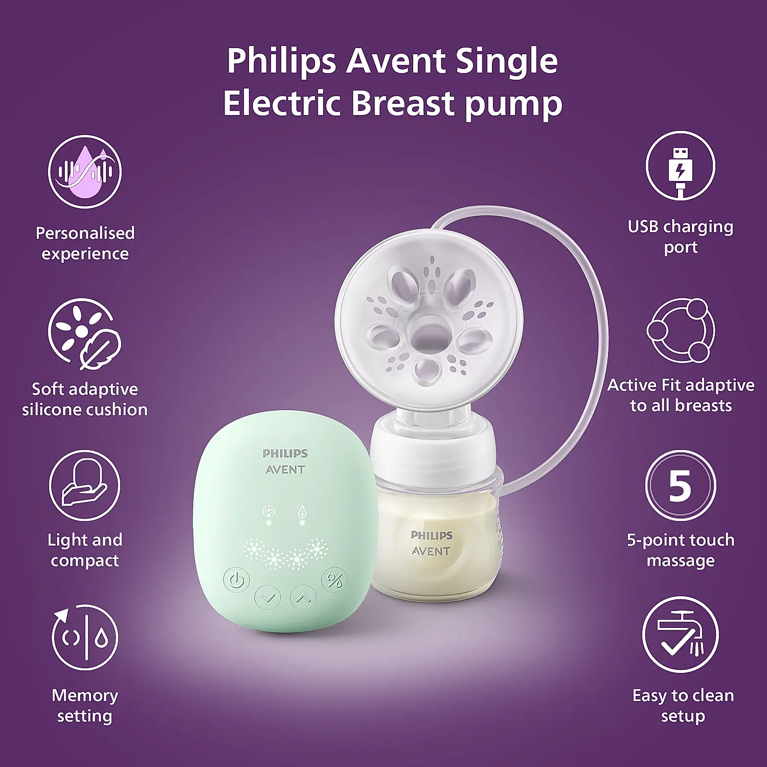 Avent Single Electric Breast Pump-7